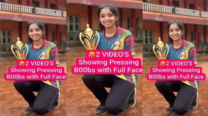 Telugu Girl Latest Viral Showing Boobs Pressing with Full Face