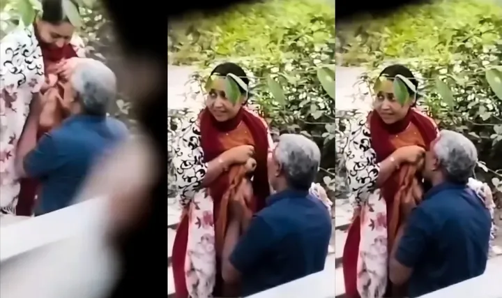 Telugu Old Man Sucking Aunty Boobs Hidden Recording